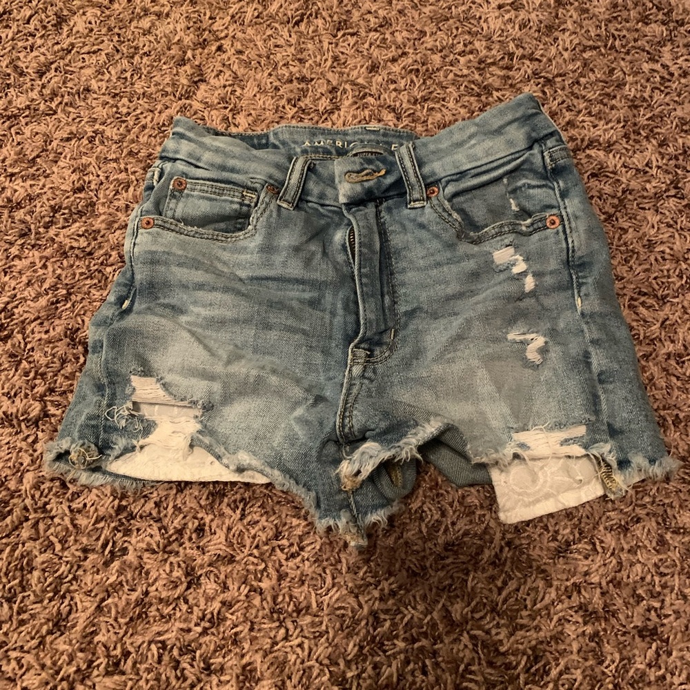 Women’s American eagle distress jean shorts